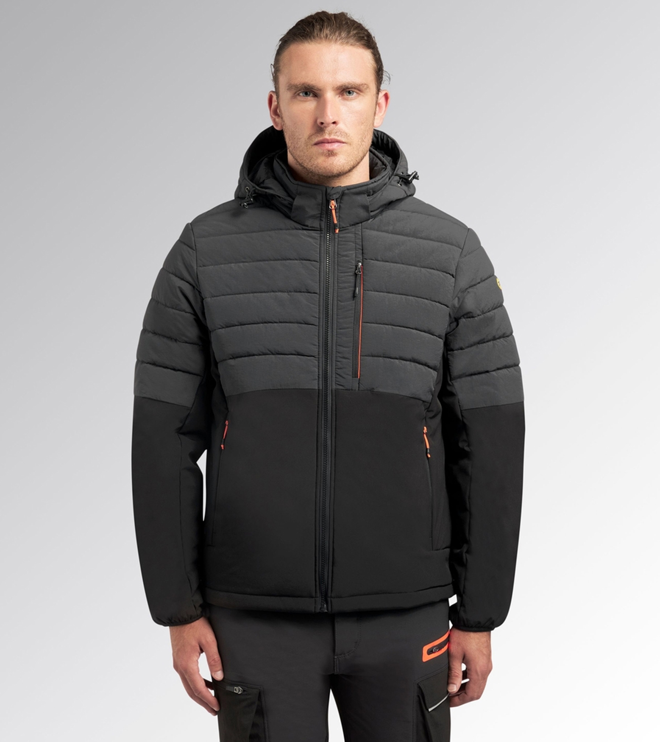 1818132XL DIADORA PADDED JACKET OSLO HYBRID CRNA 2XL