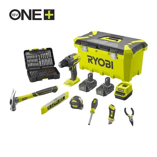 5133005508 RYOBI R18DD3-220TAH 2x2Ah+SET ALATA